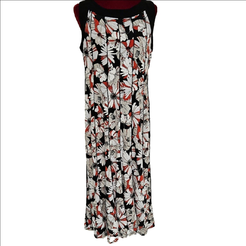 Sleeveless Floral Maxi Dress Size Large